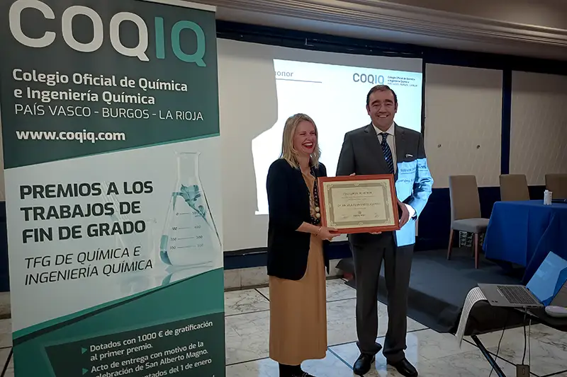 Acto de Nombramiento de los Colegiados de Honor del Colegio Oficial de Química e Ingeniería Química del País Vasco, Burgos y la Rioja - COQIQ 2024