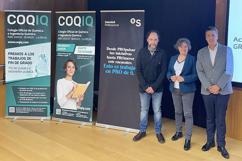 Entrega de Premios COQIQ al mejor TFG 2024 en la Facultad de Química de Gipuzkoa